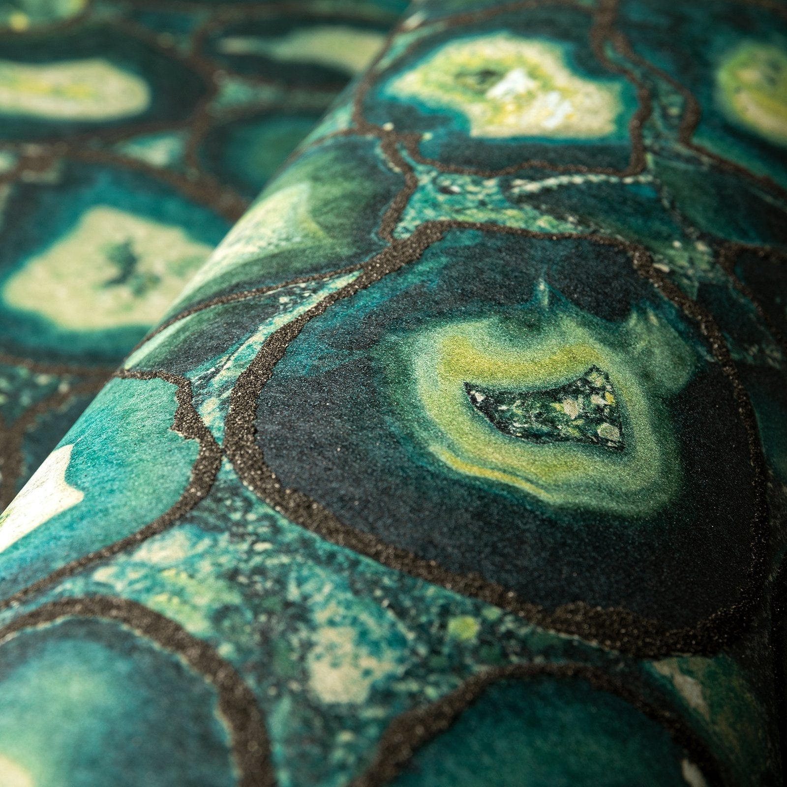 Agate wallpaper in green color - pattern number GH51218-23 - by Galerie in the Pepper collection