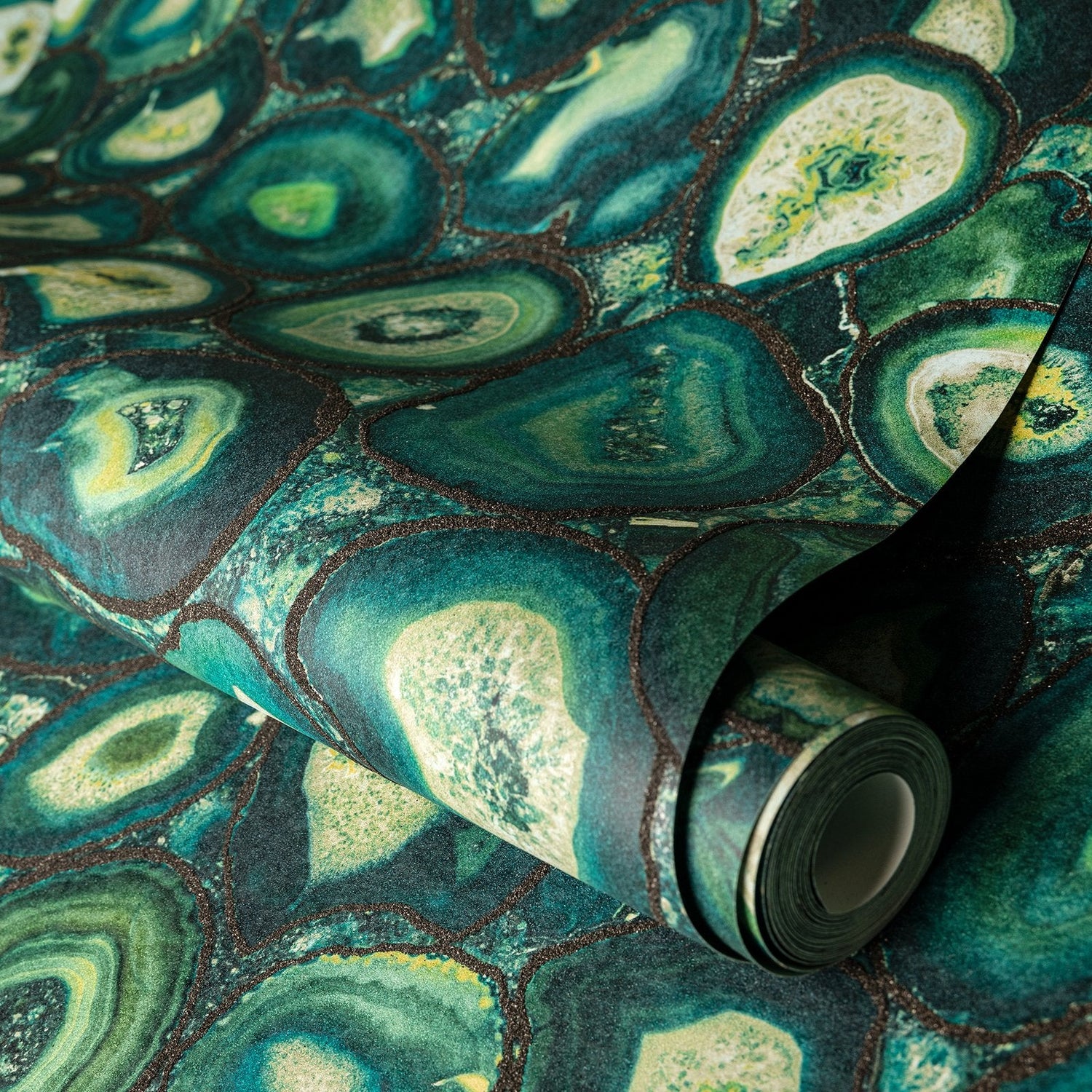 Agate wallpaper in green color - pattern number GH51218-23 - by Galerie in the Pepper collection