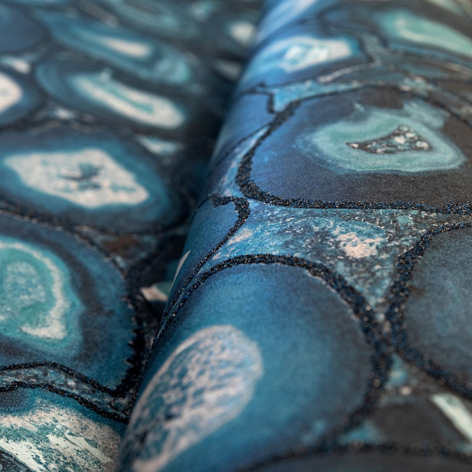 Agate wallpaper in blue color - pattern number GH51219-23 - by Galerie in the Pepper collection