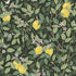 Citrontrad wallpaper in green color - pattern number 5701 - by Schumacher in the Borastapeter collection