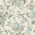Hortensia wallpaper in blue color - pattern number 5726 - by Schumacher in the Borastapeter collection