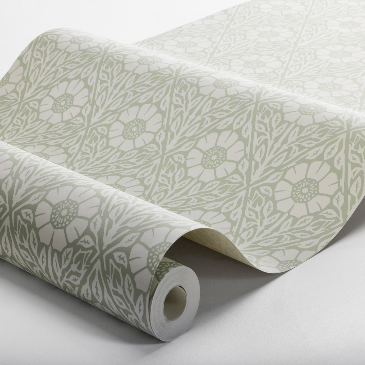 Nyponros Wallpaper in sage color - pattern number 5811 - by Schumacher in the Borastapeter collection