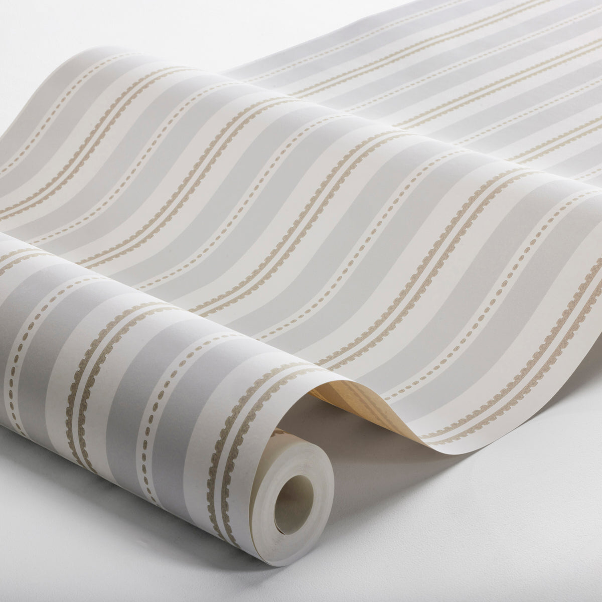 Hedda Wallpaper in stone and taupe color - pattern number 5818 - by Schumacher in the Borastapeter collection