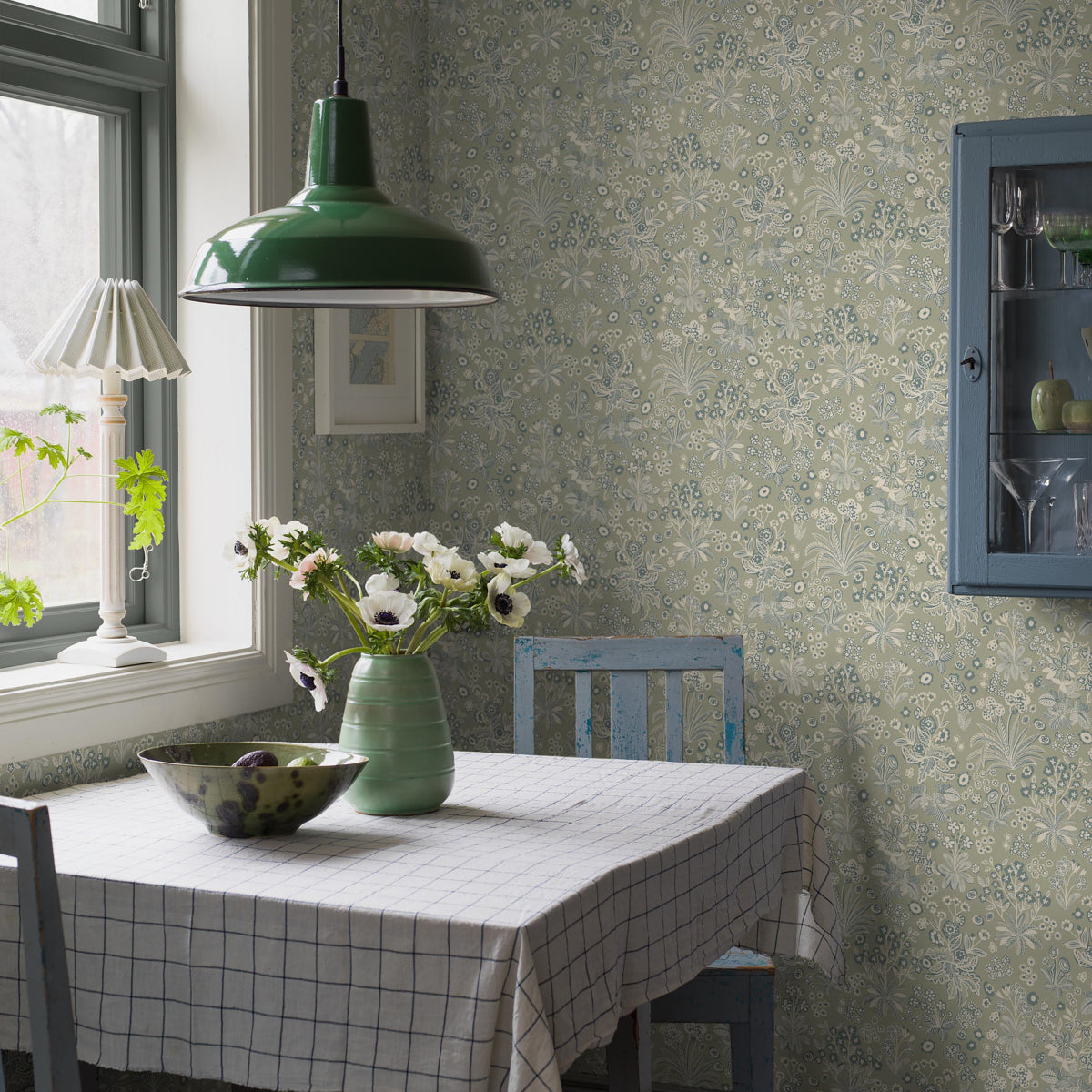 Tuva Wallpaper in mineral color - pattern number 5826 - by Schumacher in the Borastapeter collection