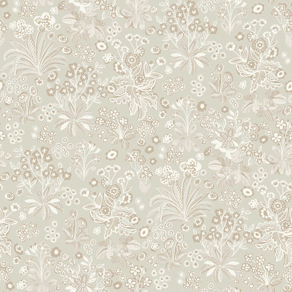 Tuva Wallpaper in stone color - pattern number 5827 - by Schumacher in the Borastapeter collection