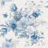 Floral Charm wallpaper in blue and white color - pattern number 6140 - by Schumacher in the Borastapeter collection