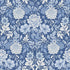 Dahlia Garden wallpaper in blue and white color - pattern number 6141 - by Schumacher in the Borastapeter collection