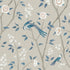 Paradise Birds fabric in turquoise shimmer color - pattern number 6143 - by Schumacher in the Borastapeter collection