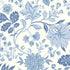 Alicia fabric in blue and white color - pattern number 6144 - by Schumacher in the Borastapeter collection