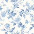 Blomslinga wallpaper in blue and white color - pattern number 6146 - by Schumacher in the Borastapeter collection