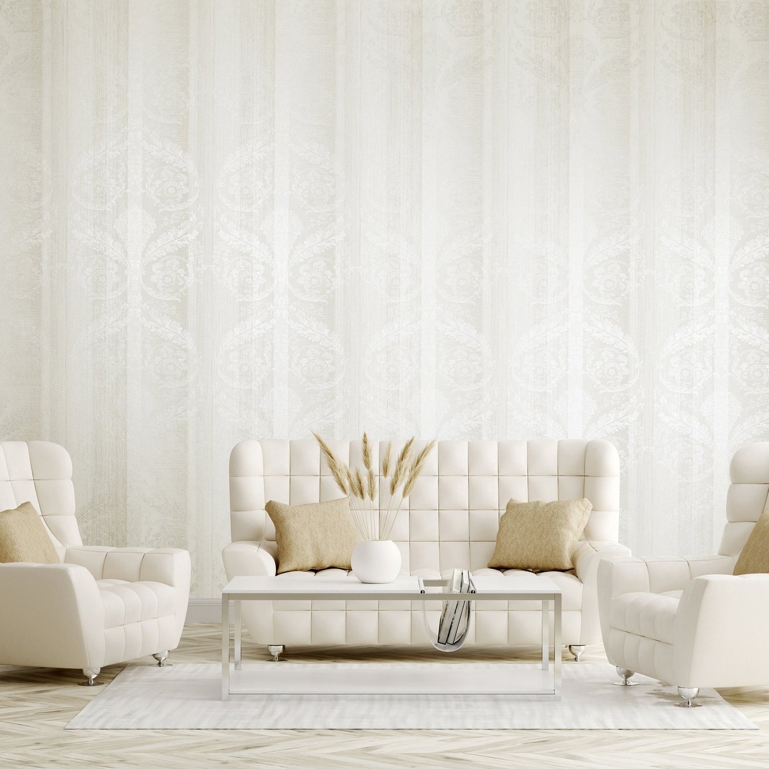 Nerites wallpaper in cream color - pattern number 64273 - by Galerie in the Adonea collection