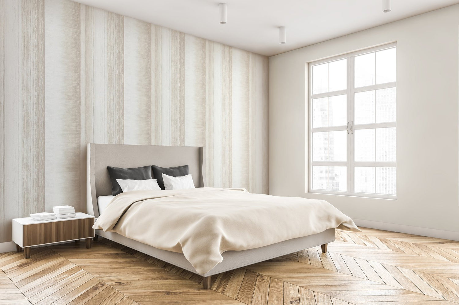 Poseidon wallpaper in beige color - pattern number 64274 - by Galerie in the Adonea collection