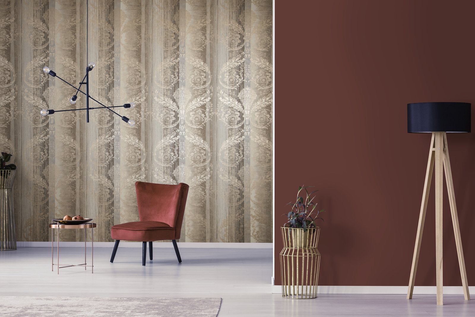 Nerites wallpaper in beige color - pattern number 64278 - by Galerie in the Adonea collection