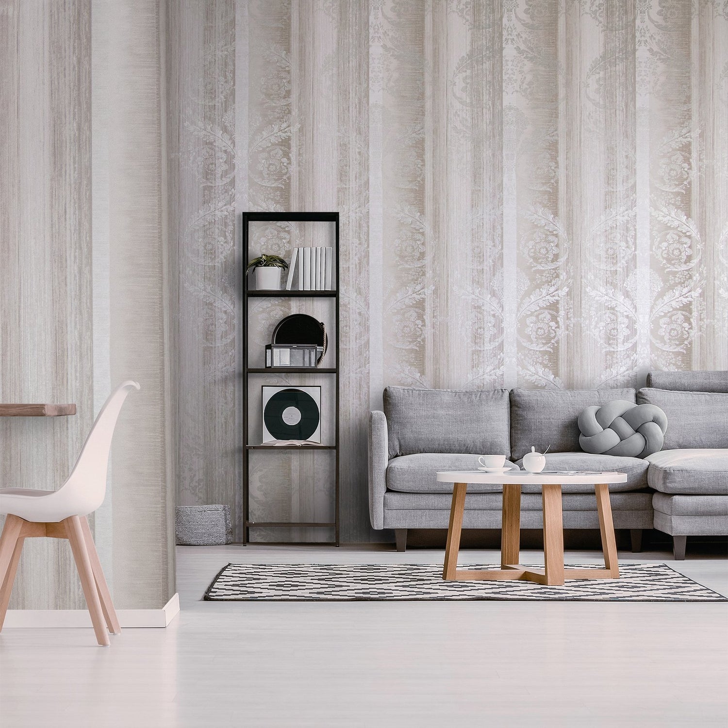 Nerites wallpaper in silver grey color - pattern number 64288 - by Galerie in the Adonea collection