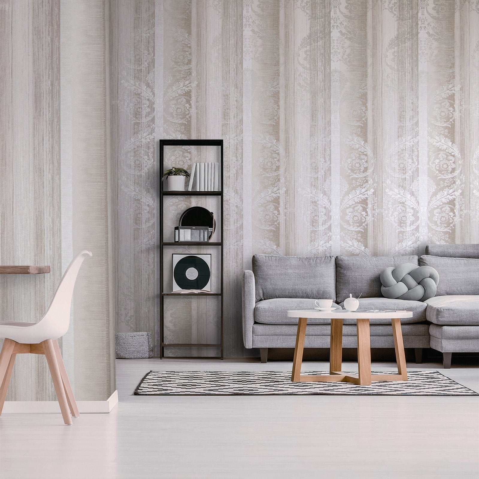 Nerites wallpaper in silver grey color - pattern number 64288 - by Galerie in the Adonea collection
