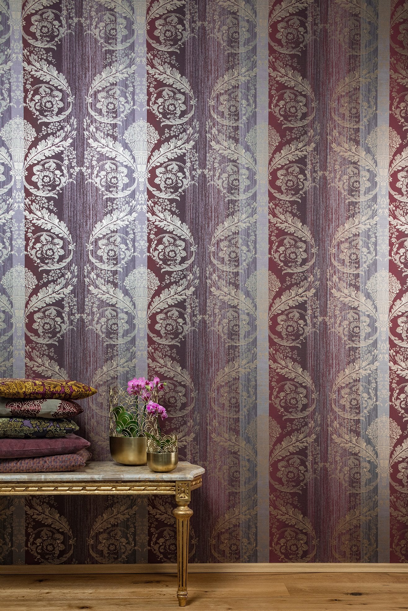 Nerites wallpaper in red color - pattern number 64295 - by Galerie in the Adonea collection