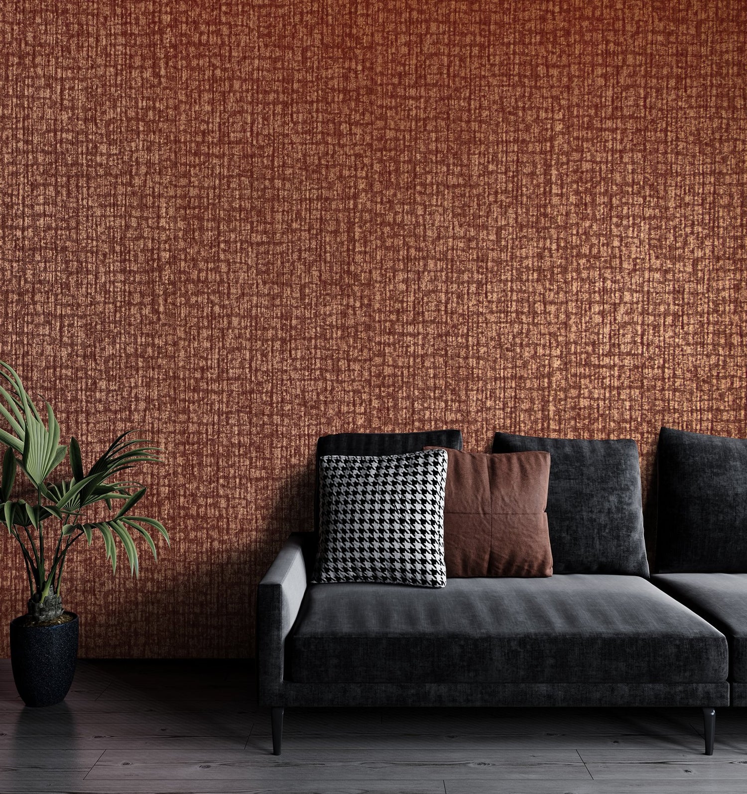 Zeus wallpaper in red color - pattern number 64296 - by Galerie in the Adonea collection