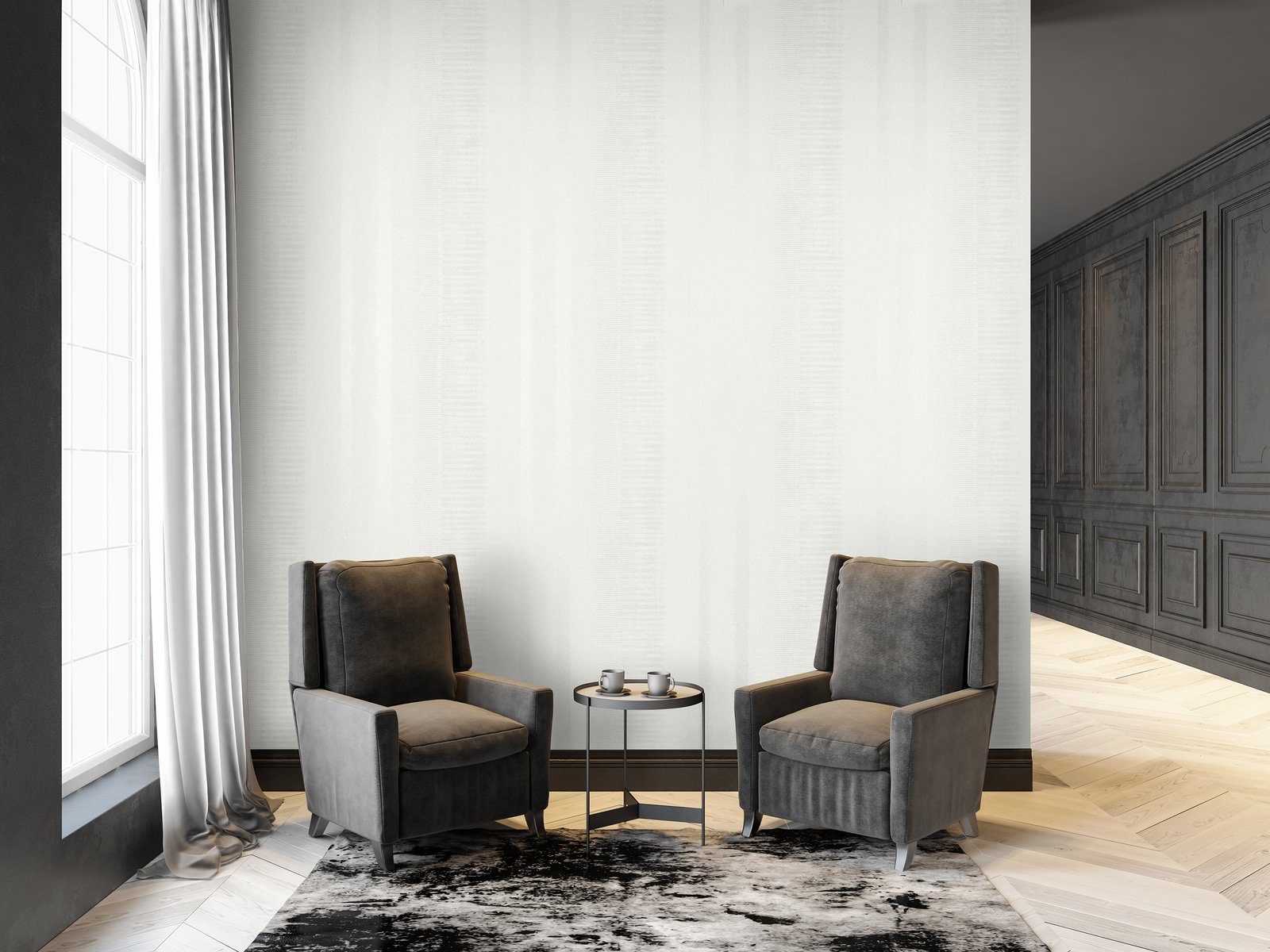 Hermes wallpaper in white color - pattern number 64322 - by Galerie in the Adonea collection