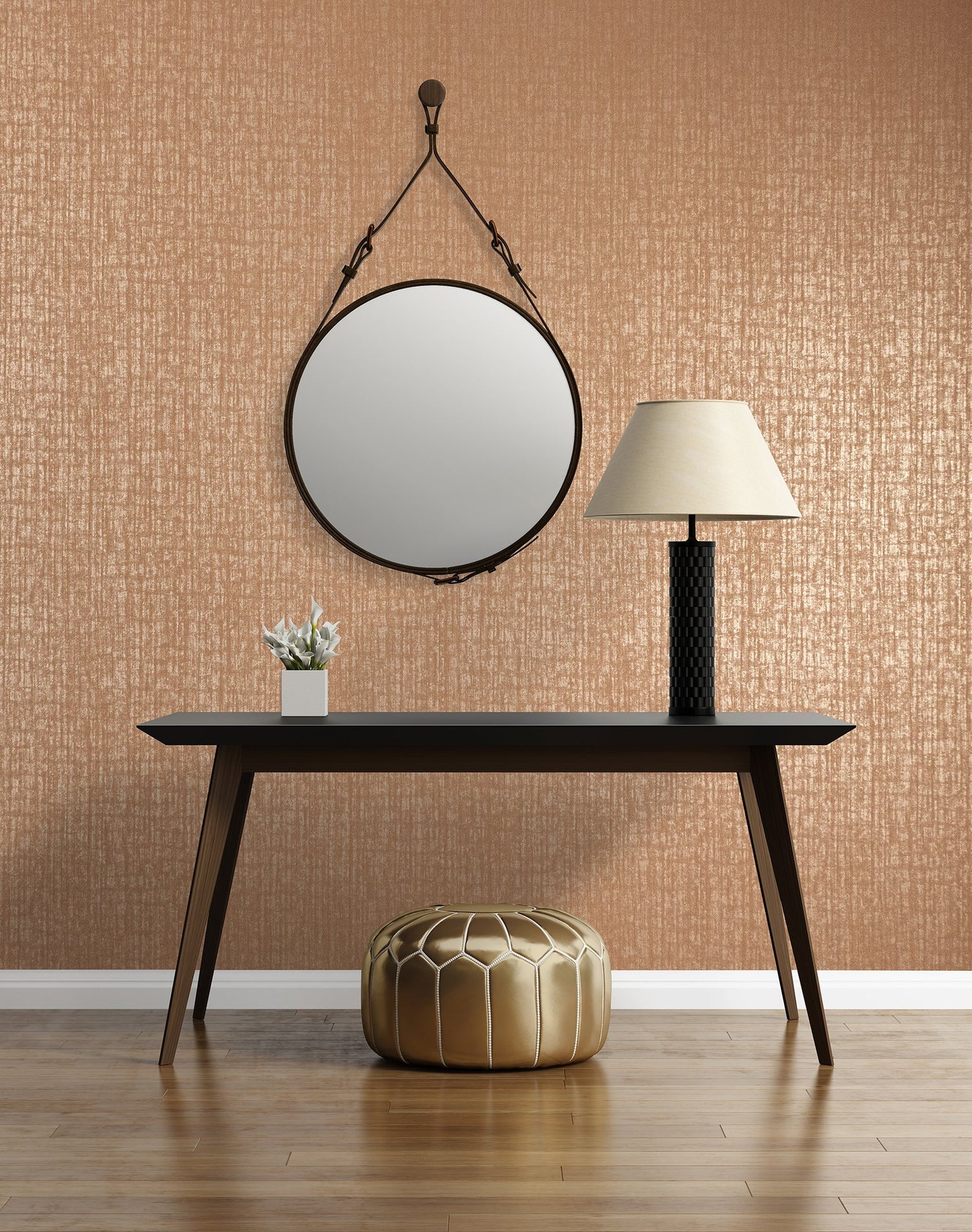 Zeus wallpaper in bronze brown color - pattern number 64327 - by Galerie in the Adonea collection