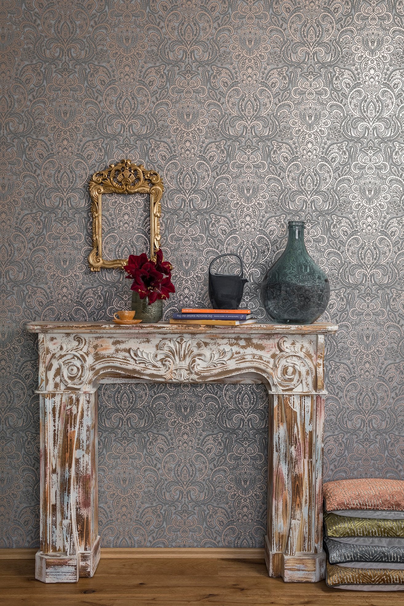 Ares wallpaper in bronze brown color - pattern number 64328 - by Galerie in the Adonea collection