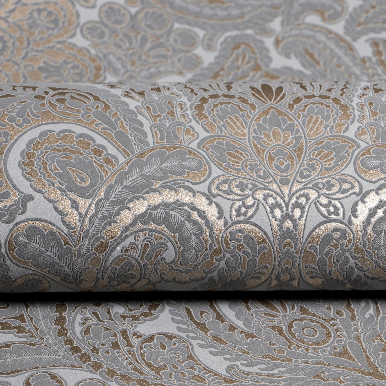 Ares wallpaper in bronze brown color - pattern number 64328 - by Galerie in the Adonea collection