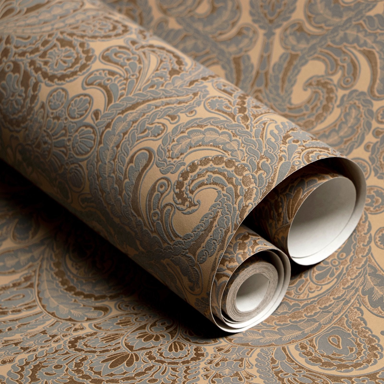 Ares wallpaper in bronze brown color - pattern number 64329 - by Galerie in the Adonea collection