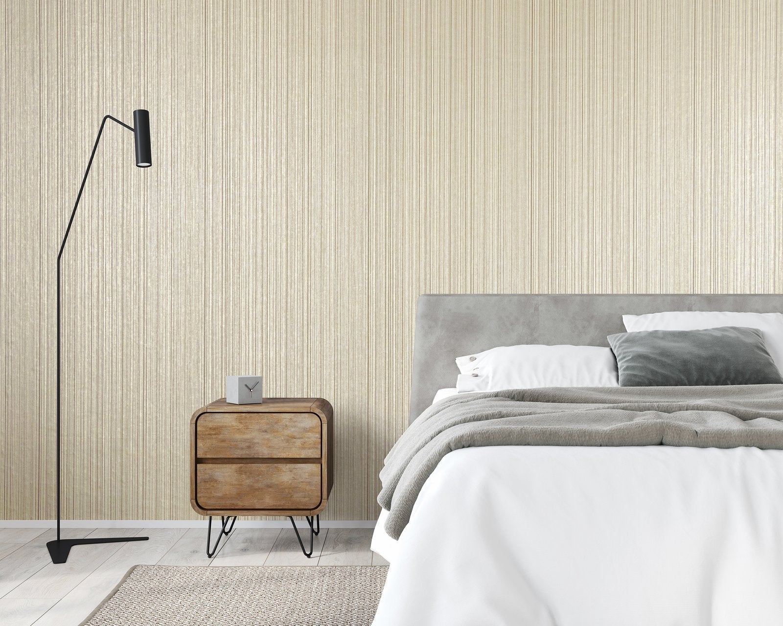 Jupiter Oat Beige wallpaper in beige color - pattern number GH64613-23 - by Galerie in the Universe collection