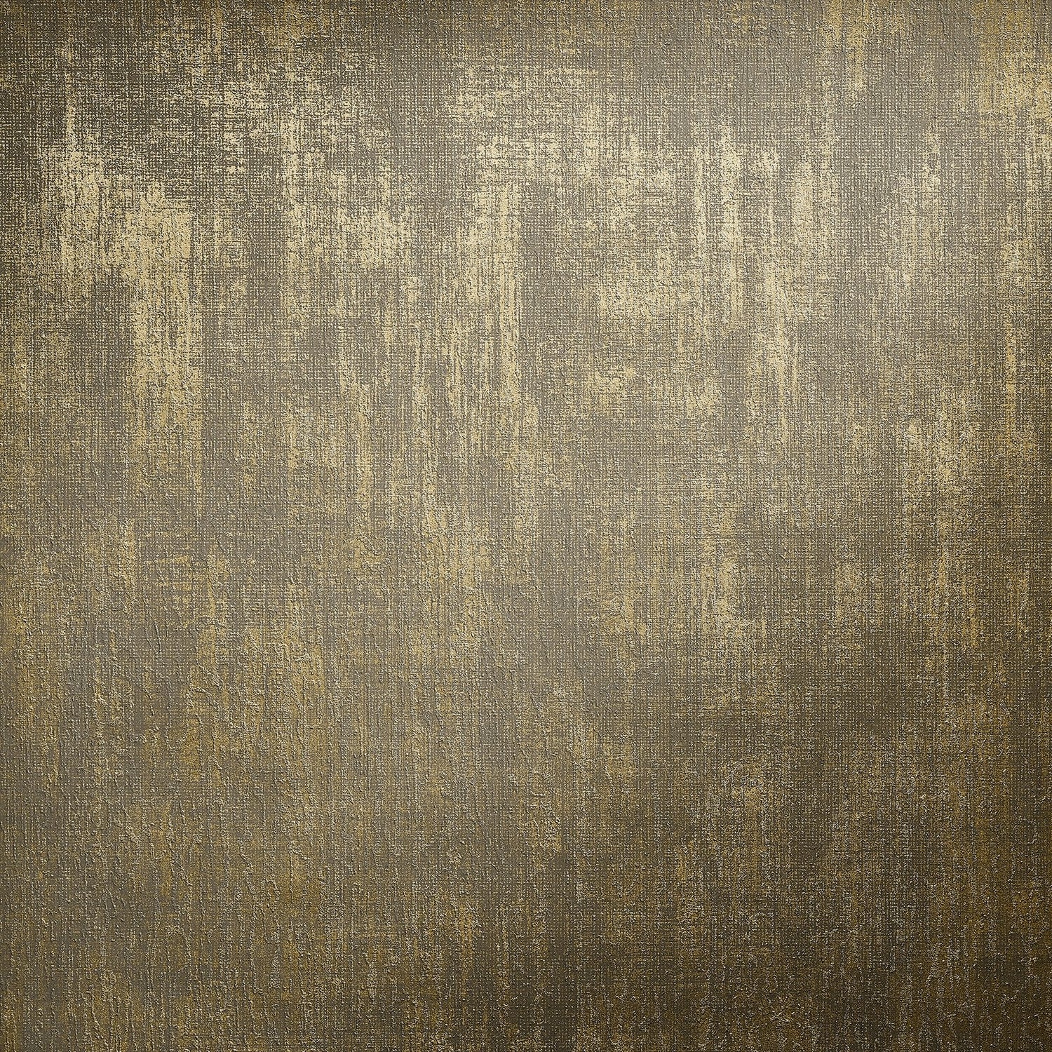 Merkur Umber Brown wallpaper in gold color - pattern number GH64625-23 - by Galerie in the Universe collection