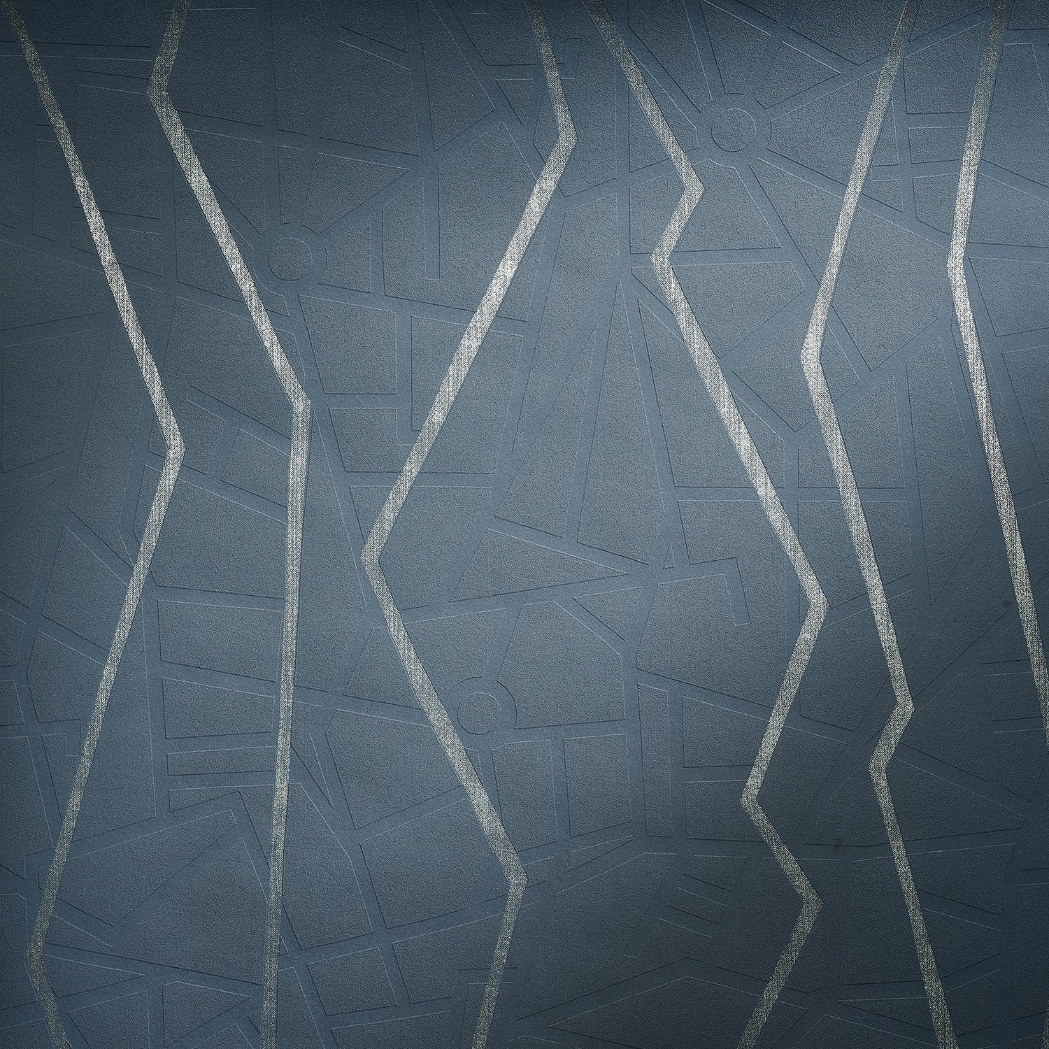 Connection Night Blue wallpaper in blue color - pattern number GH64636-23 - by Galerie in the Slow Living collection