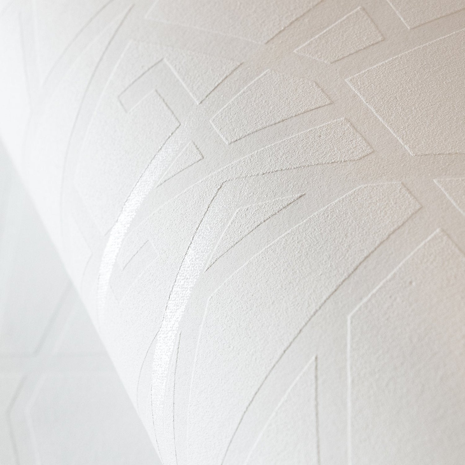 Connection Ivory White wallpaper in white color - pattern number GH64640-23 - by Galerie in the Slow Living collection