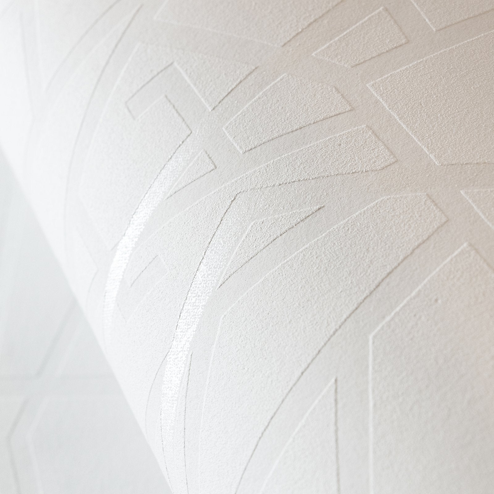 Connection Ivory White wallpaper in white color - pattern number GH64640-23 - by Galerie in the Slow Living collection