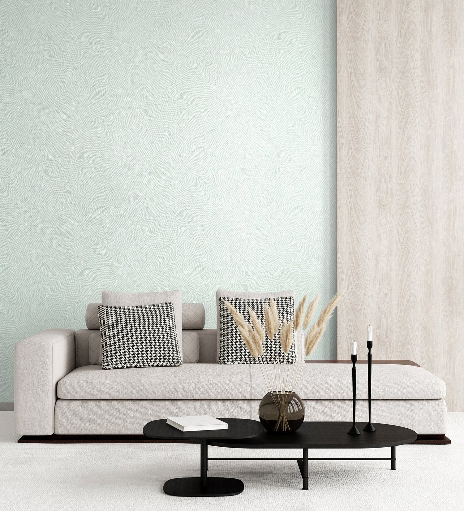 Spirit Frost Mint wallpaper in blue color - pattern number GH64641-23 - by Galerie in the Slow Living collection