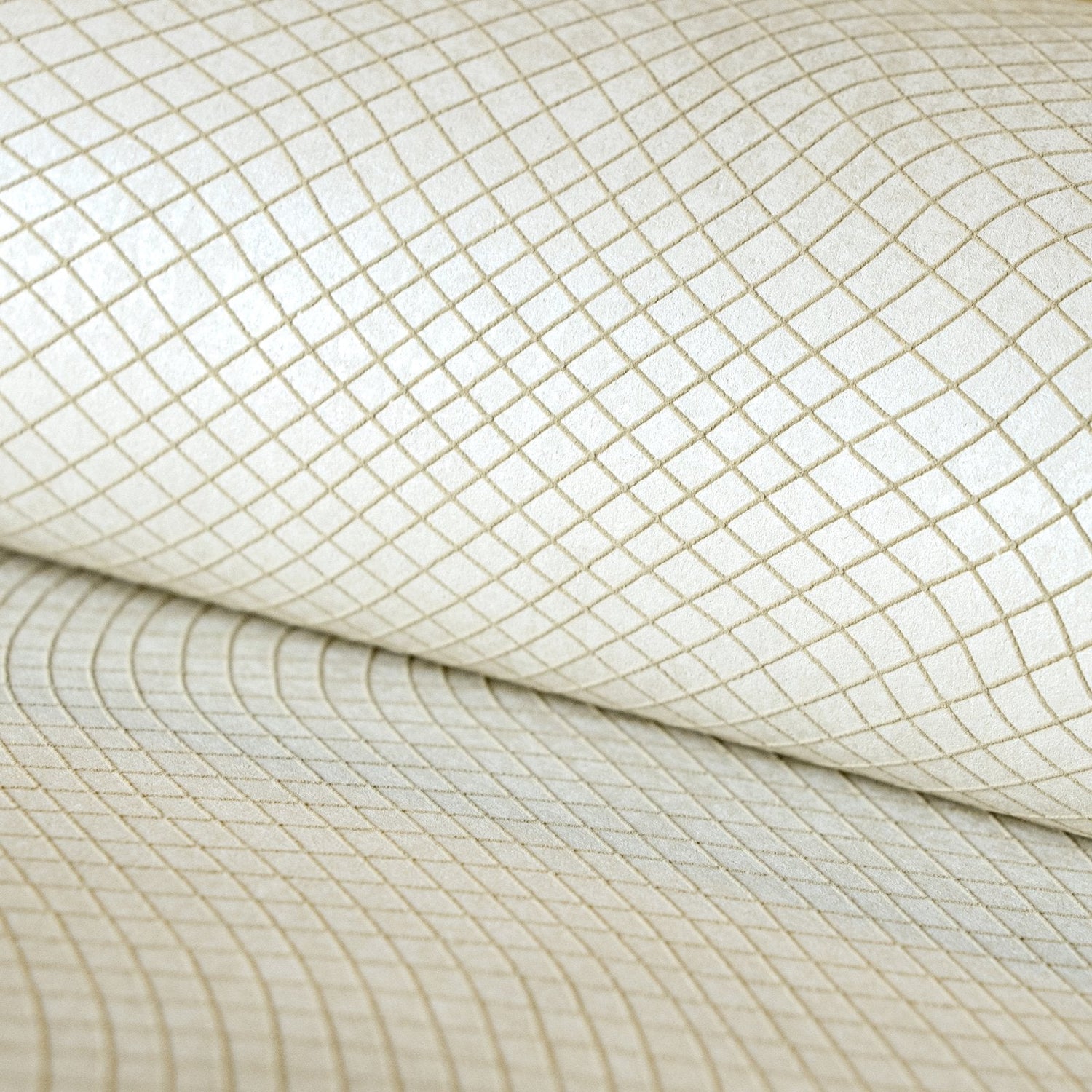 Spirit Linen White wallpaper in cream color - pattern number GH64645-23 - by Galerie in the Slow Living collection