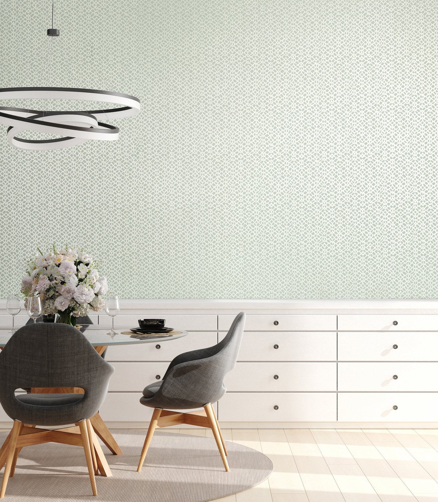 Soul Frost Mint wallpaper in blue color - pattern number GH64649-23 - by Galerie in the Slow Living collection
