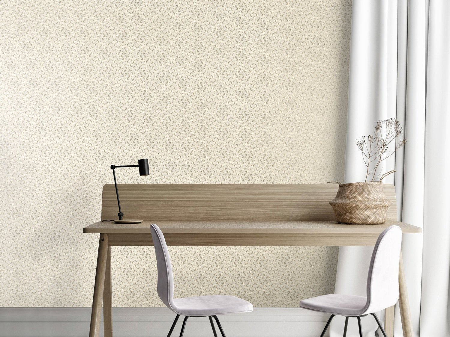 Balance Sand Gold wallpaper in beige color - pattern number GH64666-23 - by Galerie in the Slow Living collection