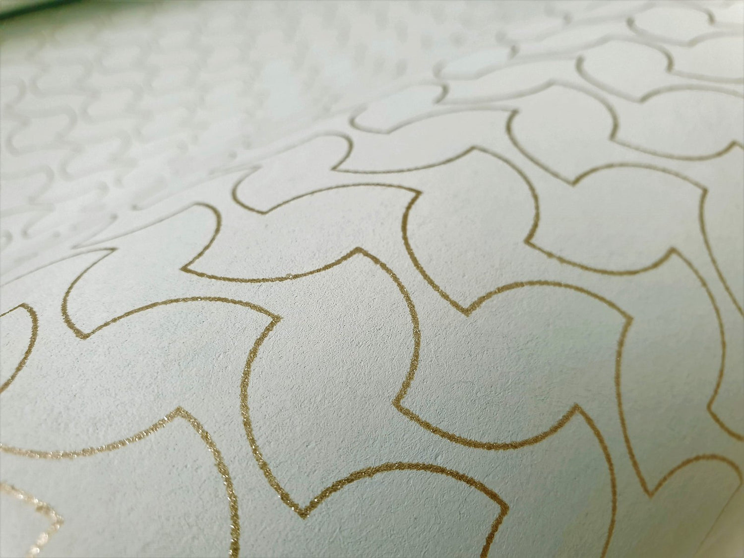 Balance Frost Mint wallpaper in blue color - pattern number GH64668-23 - by Galerie in the Slow Living collection