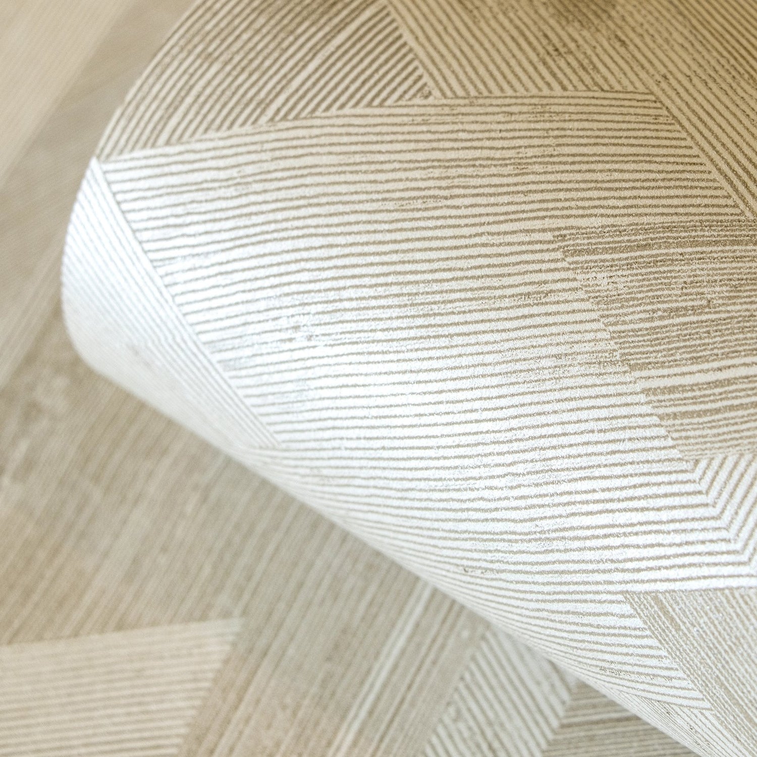 Ralph Linen white wallpaper in beige color - pattern number GH64677-23 - by Galerie in the Slow Living collection