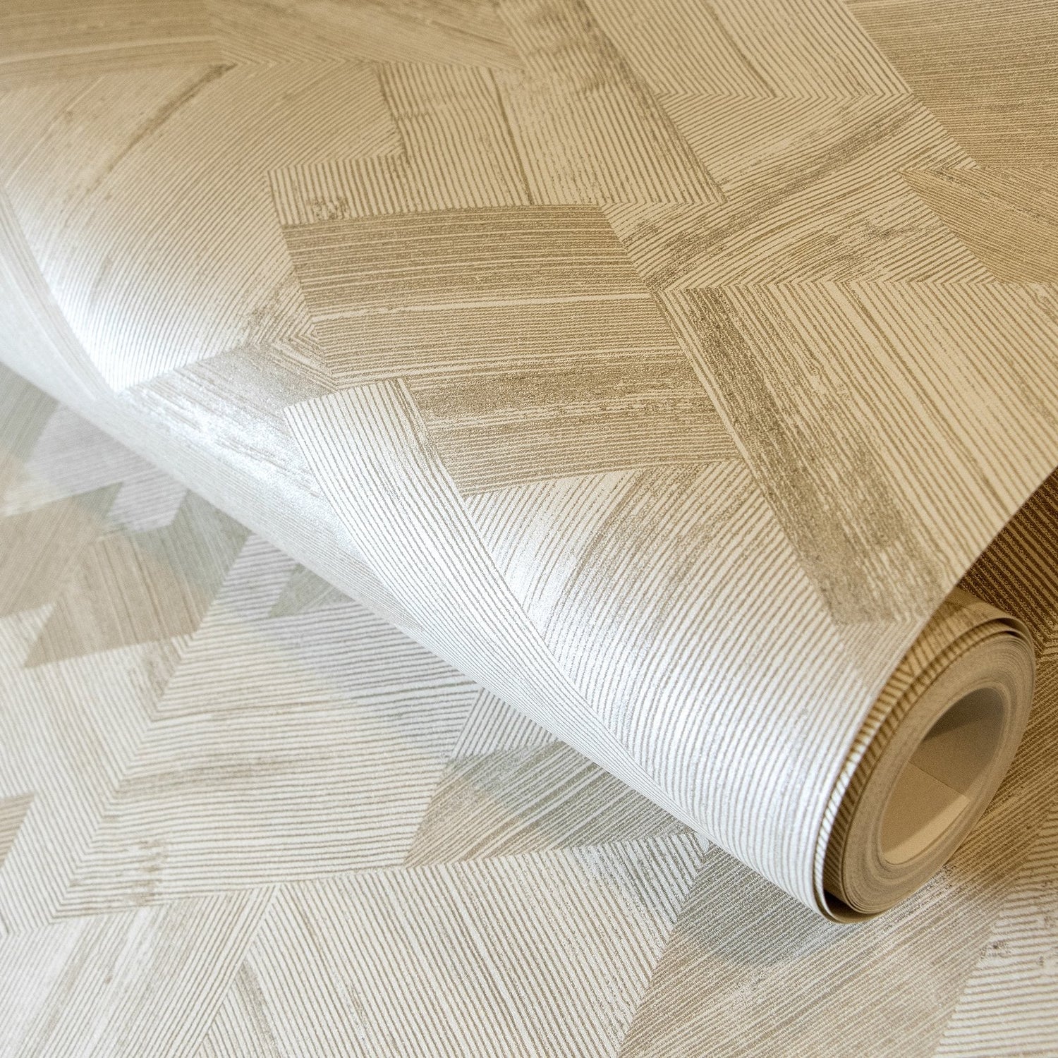 Ralph Linen white wallpaper in beige color - pattern number GH64677-23 - by Galerie in the Slow Living collection
