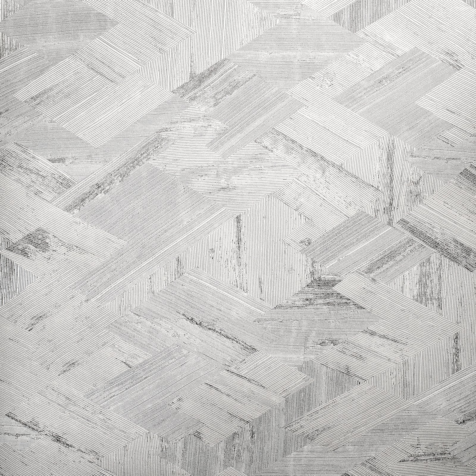Ralph Ivory White wallpaper in silver grey color - pattern number GH64681-23 - by Galerie in the Slow Living collection
