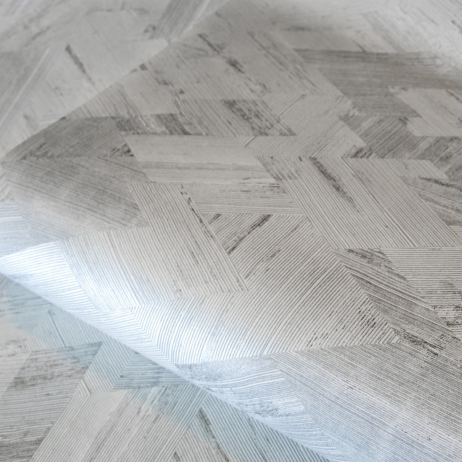 Ralph Ivory White wallpaper in silver grey color - pattern number GH64681-23 - by Galerie in the Slow Living collection