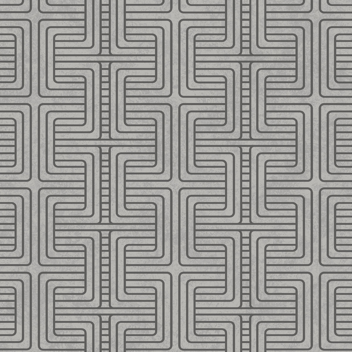Geo Tribe wallpaper in pewter color - pattern number 6478 - by Schumacher in the Borastapeter collection