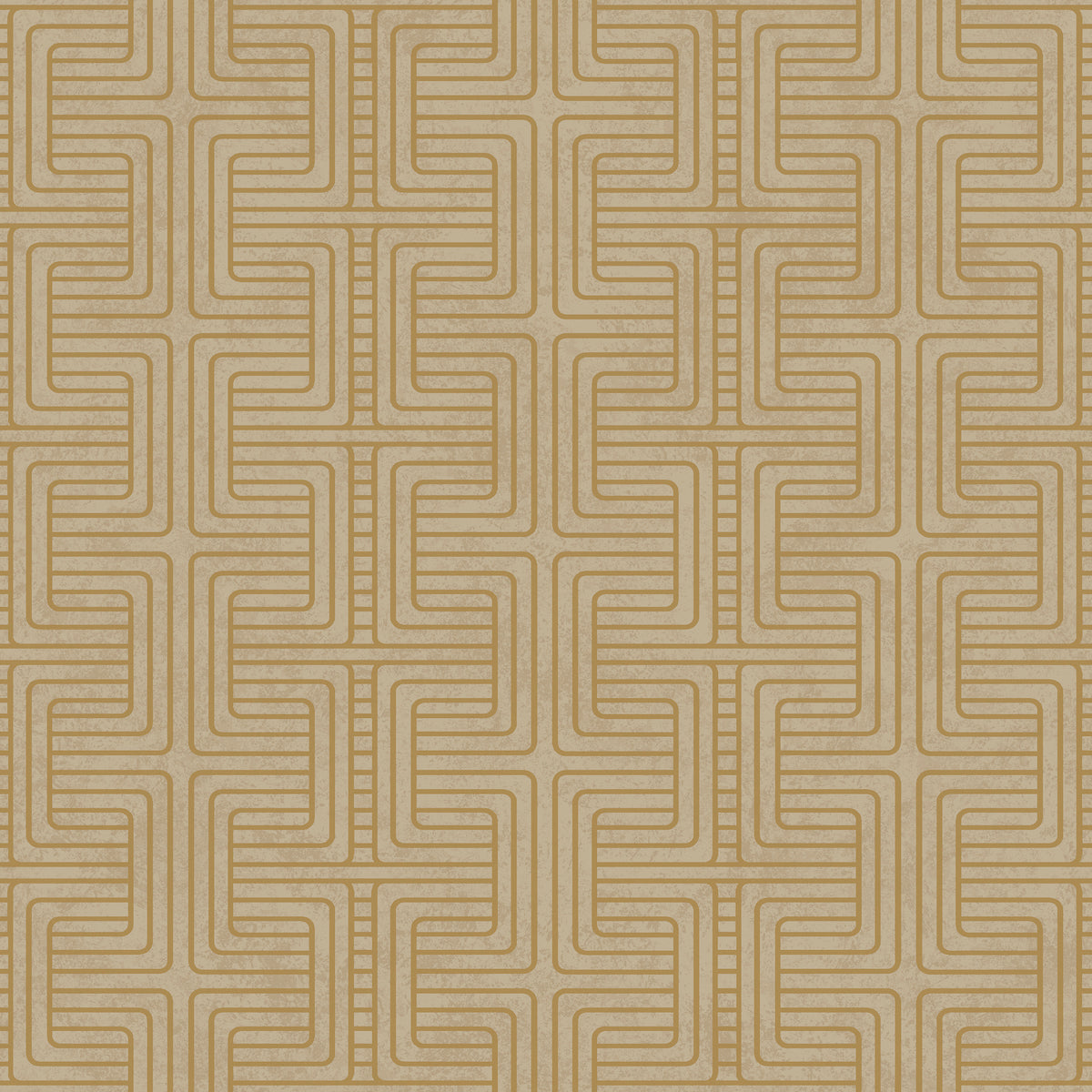 Geo Tribe wallpaper in gold color - pattern number 6481 - by Schumacher in the Borastapeter collection