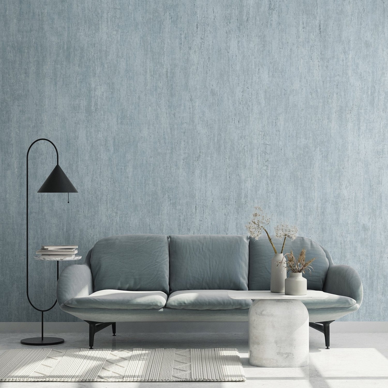 Brera wallpaper in blue color - pattern number GH64854-23 - by Galerie in the Urban Classics collection