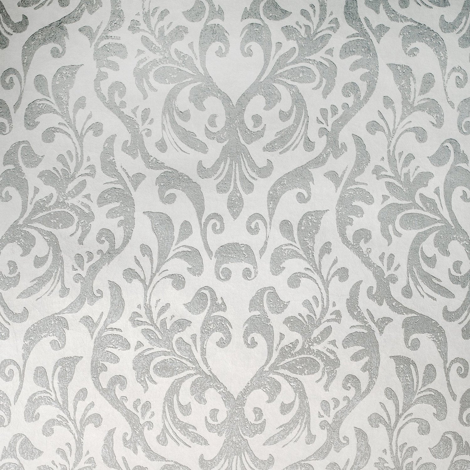 Notting Hill / Loft Damask wallpaper in silver grey color - pattern number GH64859-23 - by Galerie in the Urban Classics collection