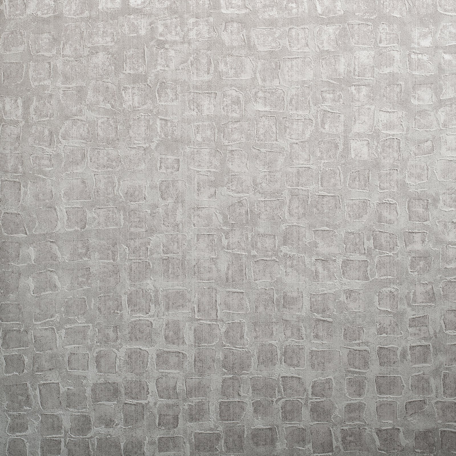 Manhattan / Loft Tile wallpaper in silver grey color - pattern number GH64862-23 - by Galerie in the Urban Classics collection