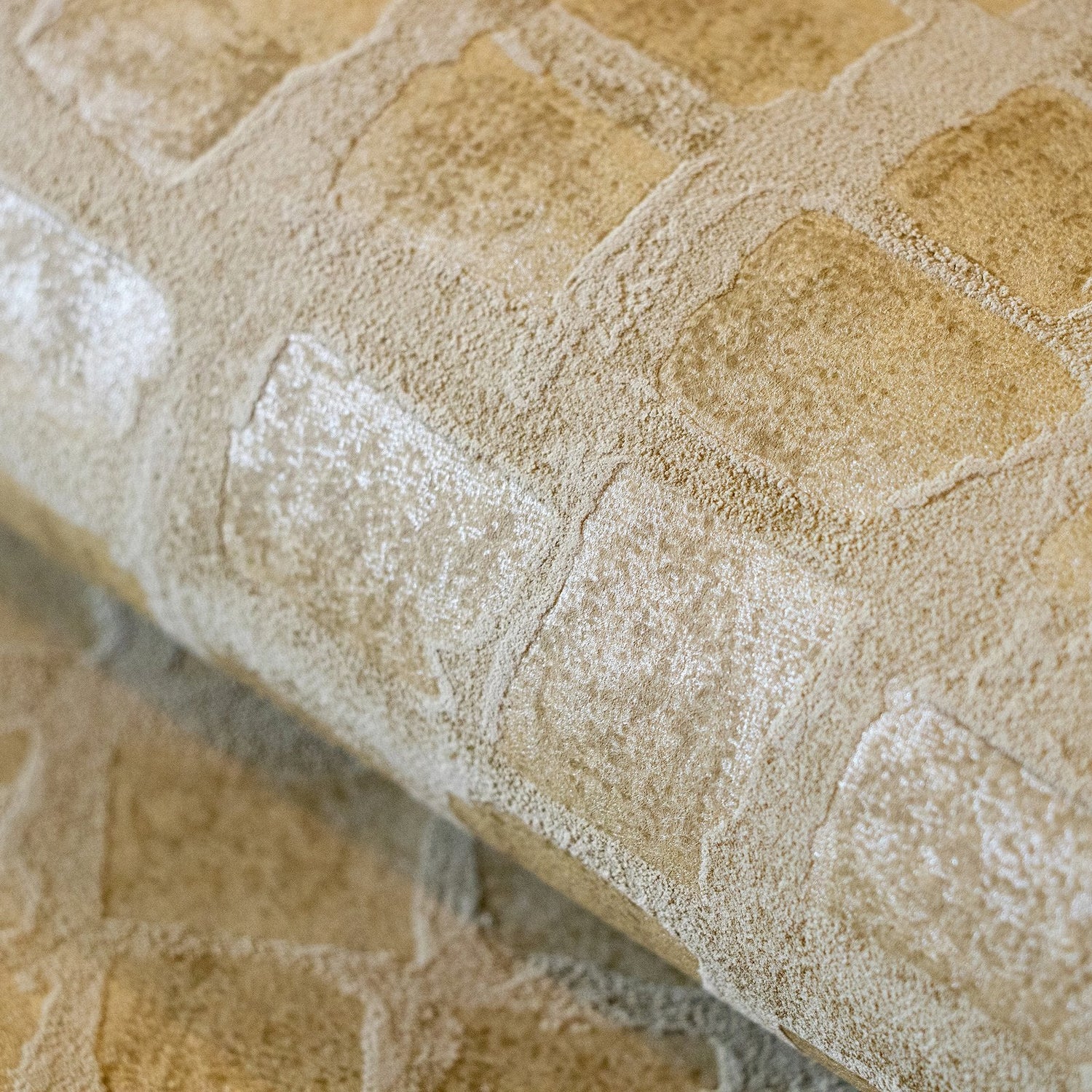 Manhattan / Loft Tile wallpaper in beige color - pattern number GH64863-23 - by Galerie in the Urban Classics collection