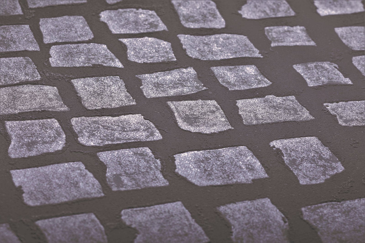Manhattan / Loft Tile wallpaper in bronze brown color - pattern number GH64866-23 - by Galerie in the Urban Classics collection