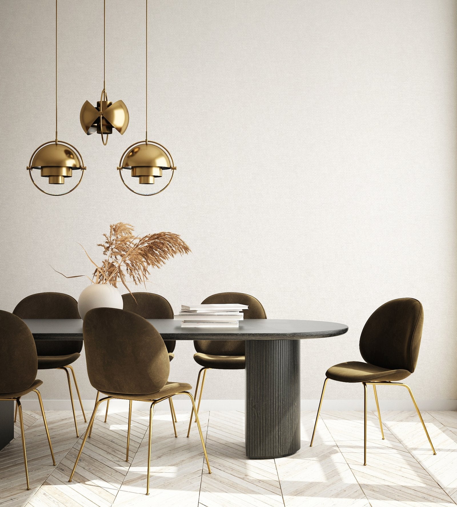 Haga / Vignette Stripe wallpaper in cream color - pattern number GH64867-23 - by Galerie in the Urban Classics collection