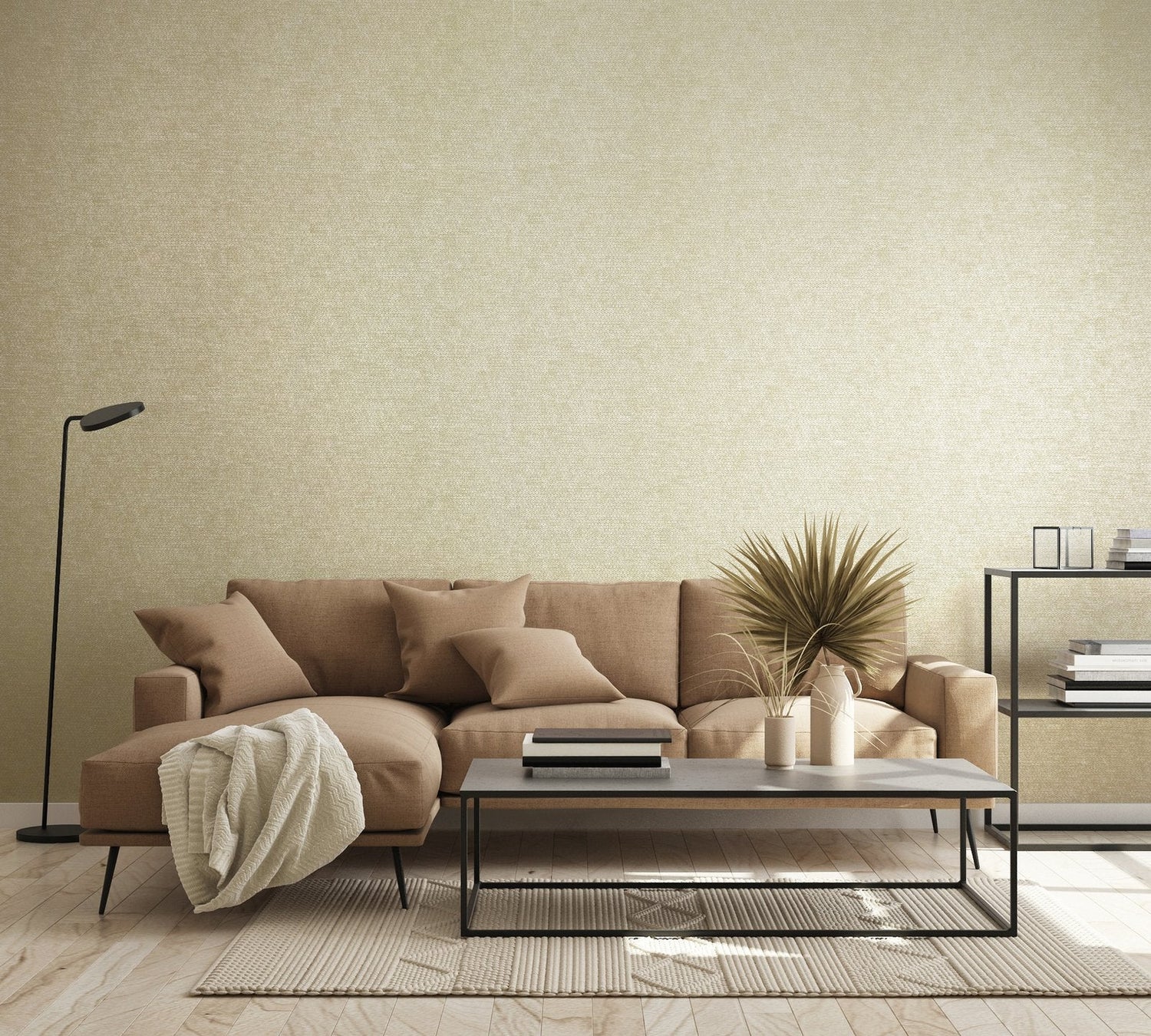 Haga / Vignette Stripe wallpaper in cream color - pattern number GH64868-23 - by Galerie in the Urban Classics collection