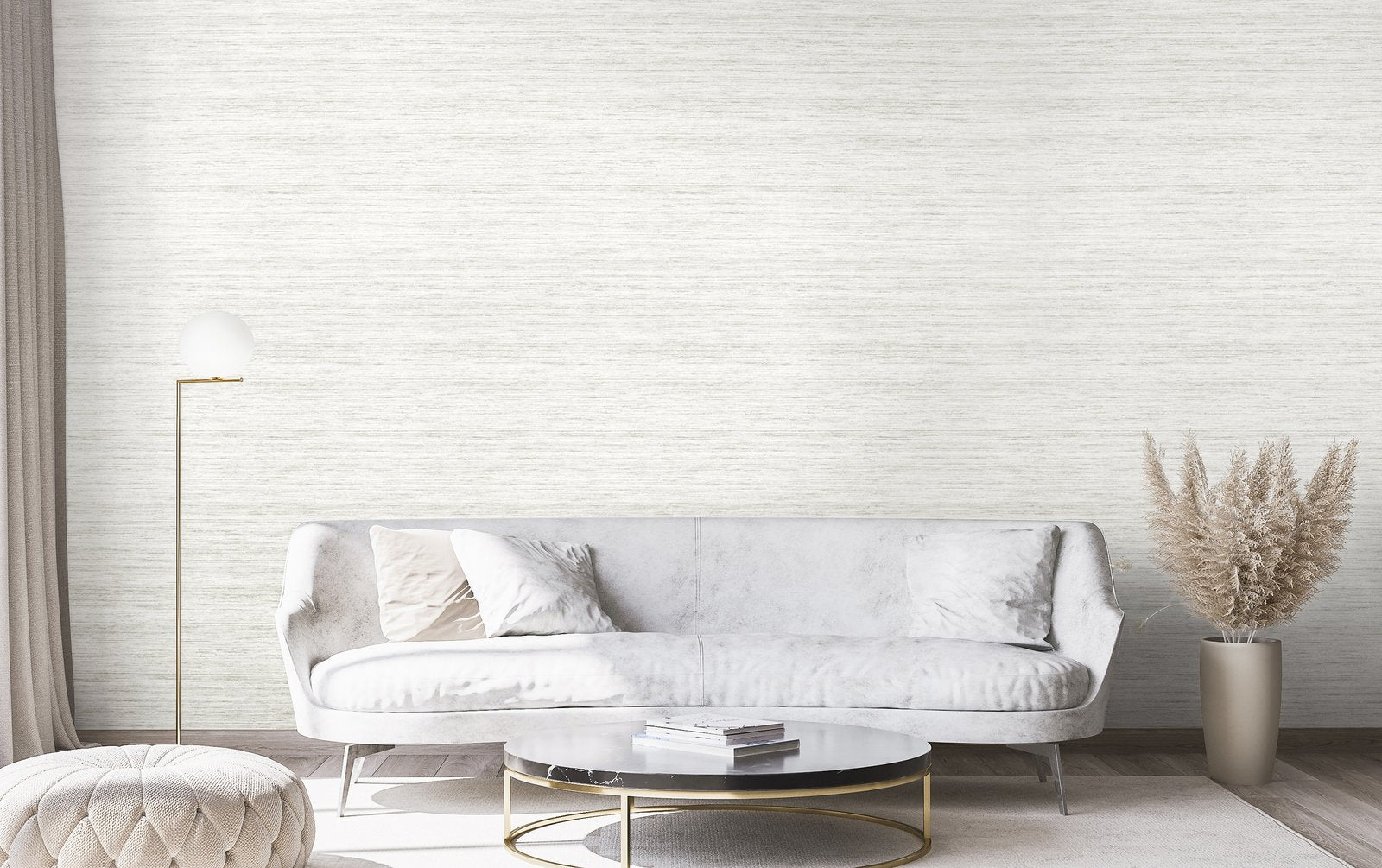 Horizontal Leaf wallpaper in cream color - pattern number GH64942-23 - by Galerie in the Feel collection